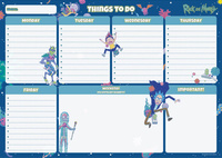 PLANER TYGODNIOWY PLAN LEKCJI RICK AND MORTY