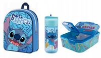 PLECAK + BIDON ŚNIADANIÓWKA Z PRZEGRODAMI STITCH STICZ ZESTAW BLU2