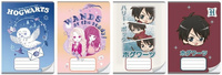 ZESTAW 4x ZESZYT W KRATKĘ 32k HARRY POTTER ANIME
