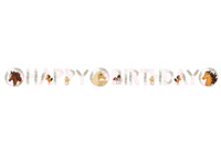 GIRLANDA URODZINOWA 140cm KONIE KONIKI HAPPY BIRTHDAY