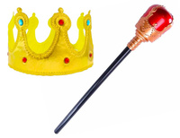 ZESTAW KRÓLA MIĘKKA KORONA Z BERŁEM DLA DZIECI