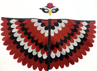 STRÓJ KOSTIUM PTAK DZIĘCIOŁ ZESTAW MASKA FILCOWA + SKRZYDŁA