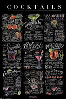 PLAKAT LILY AND VAL COCKTAILS KOKTAJLE 61x91,5cm
