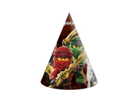 CZAPECZKI URODZINOWE LEGO NINJAGO 6SZT