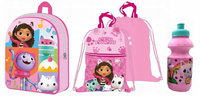 PLECAK KOCI DOMEK GABI GABBY DOLLHOUSE + BIDON + WOREK NA BUTY PREMIUM