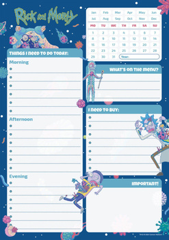 PLANER DZIENNY NOTATNIK RICK AND MORTY