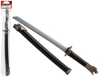 MIECZ KATANA 59cm Z POCHWĄ DO STROJU NINJA WOJOWNIK