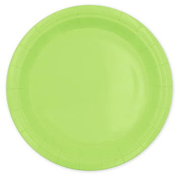 TALERZYKI PAPIEROWE URODZINOWE 6szt 18cm ZIELONE