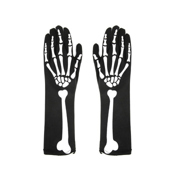 RĘKAWICZKI KOŚCI 36cm STRÓJ KOŚCIOTRUP ŚMIERĆ DIABEŁ
