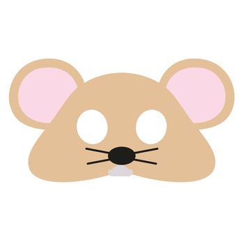 MASKA FILCOWA MYSZKA STRÓJ ZWIERZĘTA LEŚNE LAS