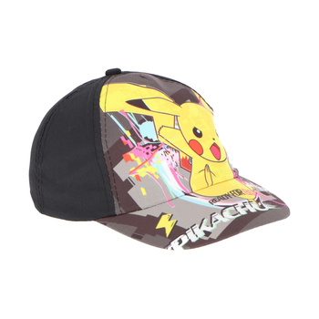 CZAPKA DASZKIEM POKEMON PIKACHU 54 CZARNA
