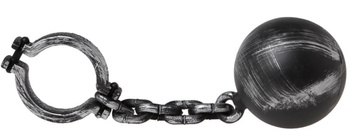 KULA U NOGI DUŻA KAJDANY DO STROJU WIĘZIEŃ SKAZANIEC