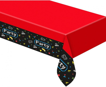 OBRUS PLASTIKOWY FOLIOWY GAMER PARTY 120x180cm