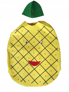 DZIECIĘCY STRÓJ ANANAS WIOSNA LATO BAL OWOCE WITAMINY