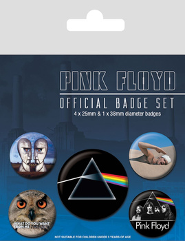 OFICJALNE PRZYPINKI PINK FLOYD 5szt