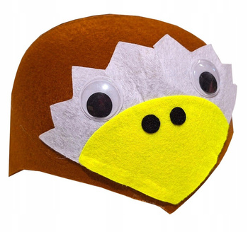 CZAPKA ORZEŁ PTAK FILCOWA STRÓJ PRZEBRANIE JASTRZĄB