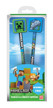 MINECRAFT ÓŁOWEK Z GUMKĄ x2 ZESTAW CREEPER ALEX