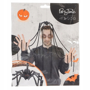 DEKORACJA HALLOWEEN PAJĄK Z DŁUGIMI NÓŻKAMI 30x80cm