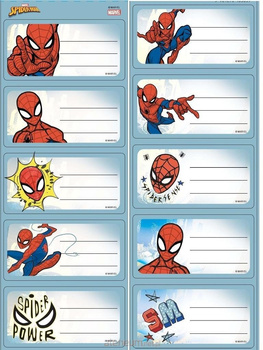 NAKLEJKI NA ZESZYT SPIDERMAN