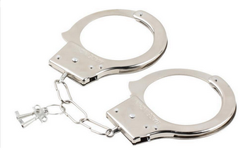 KAJDANKI METALOWE POLICJANT DLA DZIECI DO STROJU