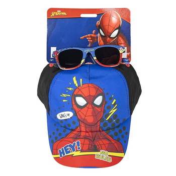 ZESTAW SPIDERMAN CZAPKA OKULARY PRZECIWSŁONECZNE