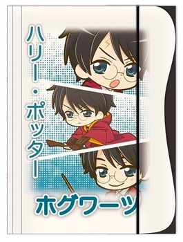 TECZKA Z GUMKĄ A4 SZKOLNA HARRY POTTER MANGA ANIME