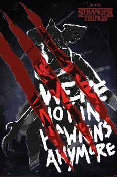 PLAKAT STRANGER THINGS 4 NOT IN HAWKINGS 61x91,5cm