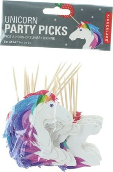 PIKERY DO TORTU BABECZEK PIĘKNY JEDNOROŻEC 24szt