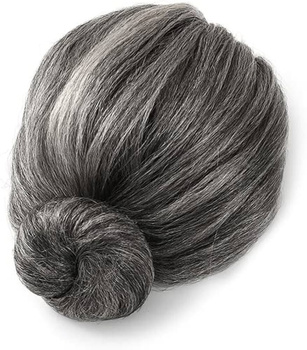 PERUKA BABCIA SIWE WŁOSY EMERYTKA SIWA STARUSZKA