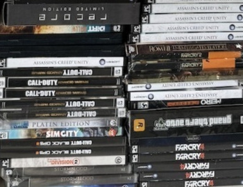 KOLEKCJONERSKIE PUDEŁKA PO GRACH PC - 5 PALET (PONAD 10000szt - RÓŻNE TYTUŁY)