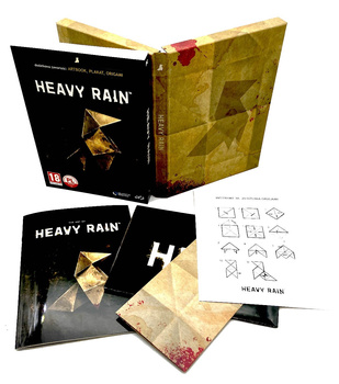 HEAVY RAIN BOX PUDEŁKO + PLAKAT ARTBOOK ORIGAMI