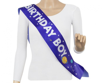 SZARFA URODZINOWA DLA CHŁOPCA KOSMOS ASTRONAUTA