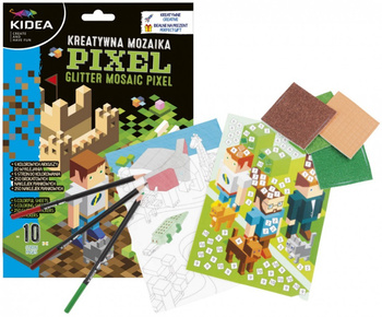 KREATYWNA MOZAIKA PIXEL GAME PIKSELE 5 ARKUSZY KIDEA