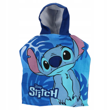 OKRYCIE Z KAPTUREM RĘCZNIK PONCZO STITCH SZYBKOSCHNĄCE PONCZO STICZ