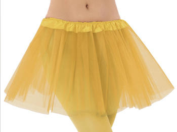 STRÓJ SPÓDNICZKA TIULOWA ŻÓŁTA 30cm TUTU