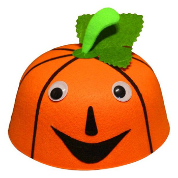 CZAPKA DYNIA FILCOWA DO STROJU NA HALLOWEEN