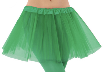 STRÓJ SPÓDNICZKA TIULOWA ZIELONA 30cm TUTU