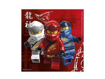 SERWETKI URODZINOWE LEGO NINJAGO 33CM 20CM