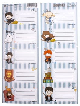NAKLEJKI NA ZESZYT HARRY POTTER CHIBI 10szt NALEPKI