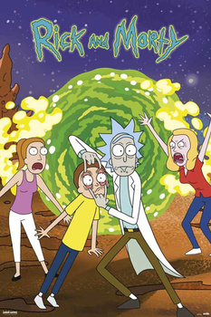 PLAKAT RICK & MORTY PORTAL WATCH 61x91,5cm