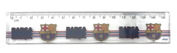 LINIJKA SZKOLNA 15cm FC BARCELONA - 1szt ORYGINALNA