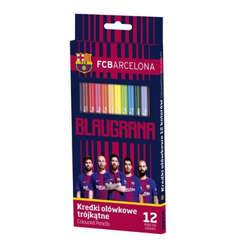 KREDKI FC BARCELONA OŁÓWKOWE 12 KOLORÓW FC-214 ASTRA