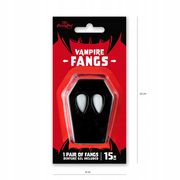 KŁY WAMPIRA HALLOWEEN 13MM 2 KŁY