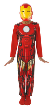 ORYGINALNY STRÓJ KOSTIUM IRON MAN AVENGERS + MASKA R. 98-110 DLA DZIECKA