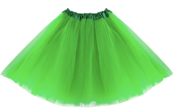STRÓJ SPÓDNICZKA TIULOWA ZIELONA 40cm KOSTIUM PRZEBRANIE TUTU