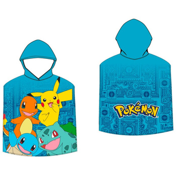 RĘCZNIK PONCZO 55x110cm POKEMON PONCHO PIKACHU CHARIZARD