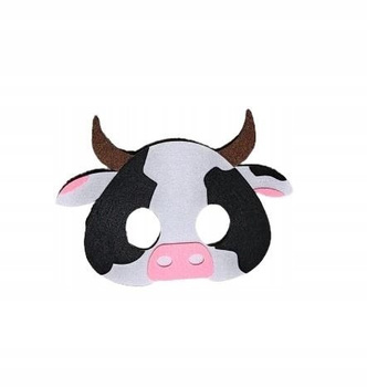 MASKA FILCOWA KROWA STRÓJ ZWIERZĘTA ZOO KRÓWKA