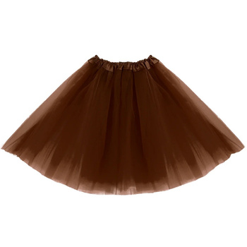 STRÓJ SPÓDNICZKA TIULOWA BRĄZOWA 40cm KOSTIUM PRZEBRANIE