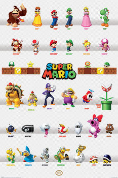 PLAKAT SUPER MARIO 61x91,5cm / 34517