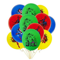 BALONY AVENGERS ZESTAW 4szt HULK SPIDERMAN